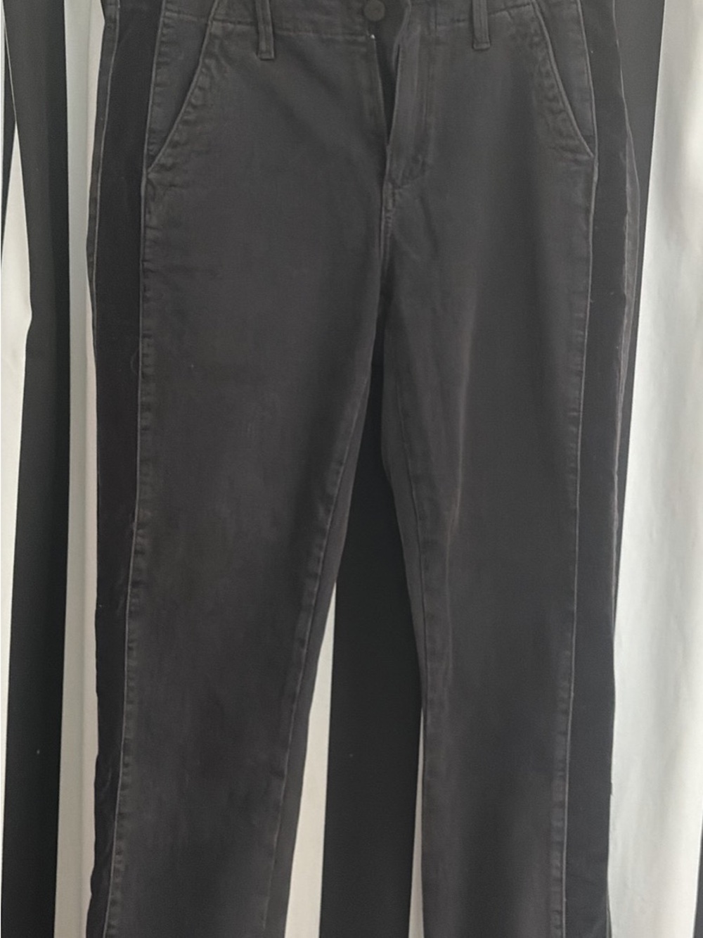 PAIGE Washed Black High-Rise Jeans